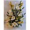 Image 3 : Easter Lily Wreath 20"Diameter  and Easter Dry Floral Arrangement 27" Tall - PICK UP