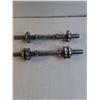 Image 5 : Assorted Barbell Weights and (2) 14" Spinlock Dumbbell Handles with Collars - PICK UP ONLY