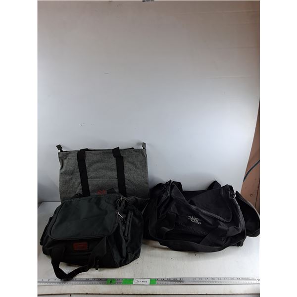 (2) Gym Bags, Tote Bag 19" x 15" x 5"