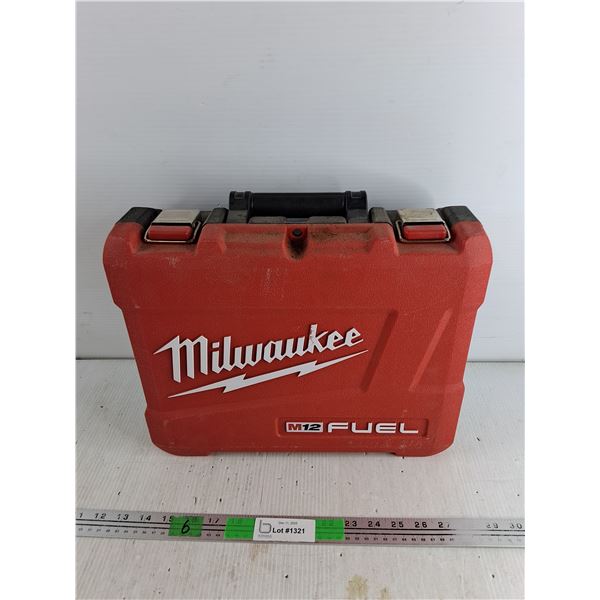 Milwaukee M12 Fuel Plastic Case 14" x 12" x 4", Empty