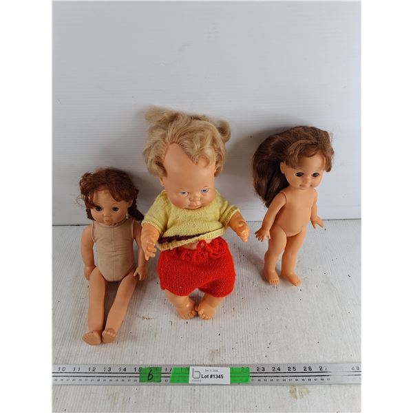 (3)  Vintage Dolls