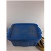 Image 4 : Rubbermaid Roughneck Plastic Storage Tote 21" x 16" x 12", Ratchet Strap - Cannot Ship