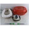 Image 1 : Bed Pan, Roaster with Lid, Enamel Tea Pot - PICK UP