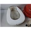 Image 2 : Bed Pan, Roaster with Lid, Enamel Tea Pot - PICK UP
