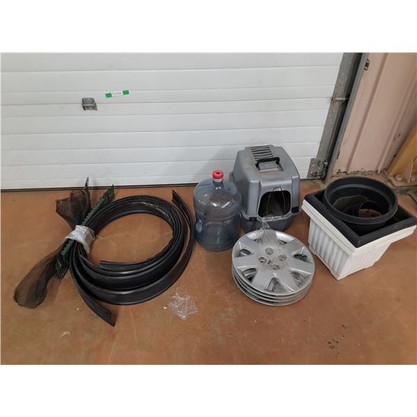 *Honda Hubcaps, Pet Carrier, Water Jug, Planters, Rubber Trim - Cannot Ship