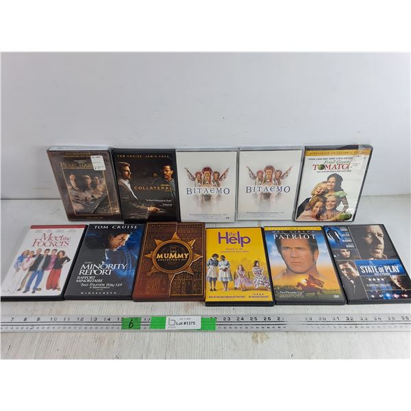 DVD Movies - Pearl Harbour, The Mummy, The Patriot