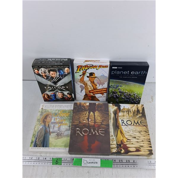 DVD Collections - X Men, Indiana Jones, Planet Earth