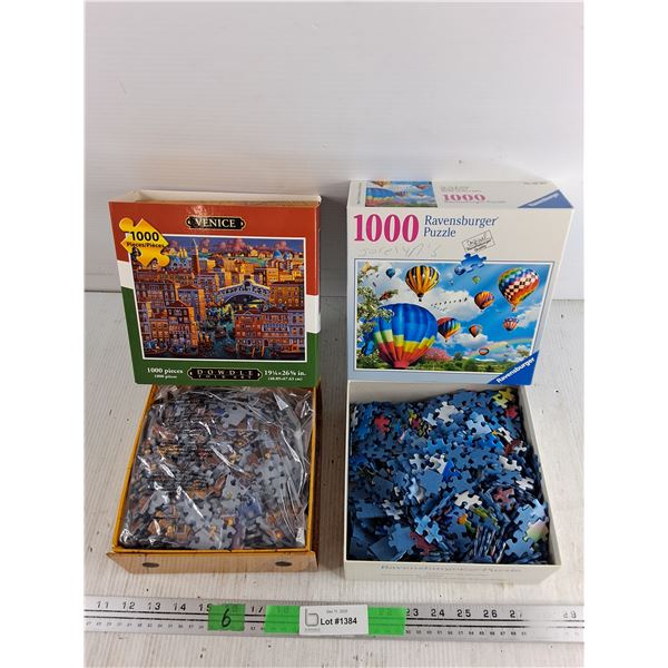 (2) 1000 Piece Jigsaw Puzzles