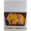 Image 1 : Framed Buddhist Elephant Wall Art 20" x 15"