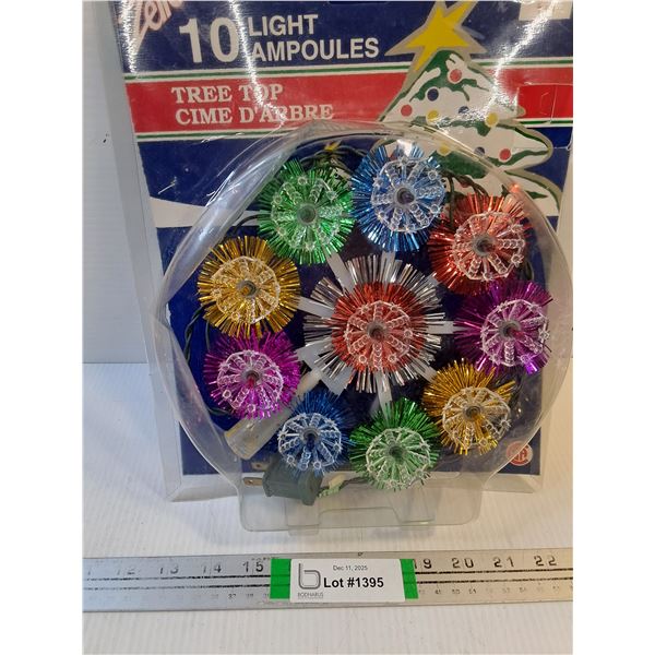 Classic Christmas Tree Top 10 Lights-working