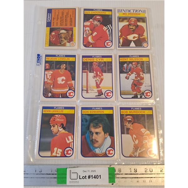 1982-83 O-Pee-Chee Calgary Flames Player Cards-Cannot Guarantee Authenticity