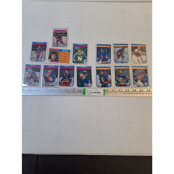 1982-83 O-Pee-Chee New York Rangers and Islanders Player Cards-Cannot Guarantee Authenticity