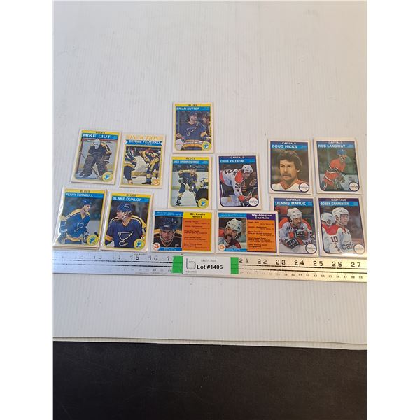 192-83 O-Pee-Chee St.Louis Blues and Washington Capitals Player Cards-Cannot Guarantee Authenticity