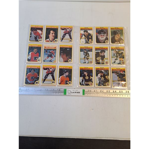 1982-83 O-Pee-Chee Boston Bruins and Philadelphia Flyers Player Cards-Cannot Guarantee Authenticity