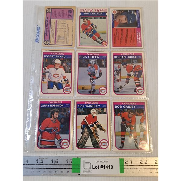 1982-83 O-Pee-Chee Montreal Canadiens  Player Cards-Cannot Guarantee Authenticity