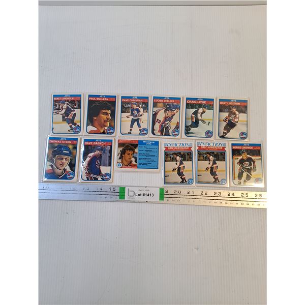 1982-83 O-Pee-Chee Winnipeg Jets Player Cards-Cannot Guarantee Authenticity