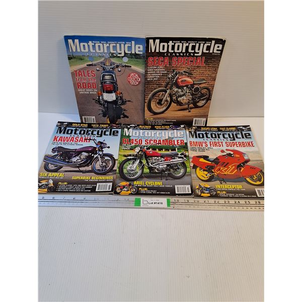 (5) Issues of Motorcycle Classics-2015.16 and 18