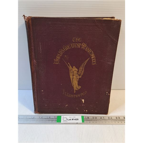 Vintage Book-The World's Greatest Masterpieces-Copyright 1900 (loose binding)