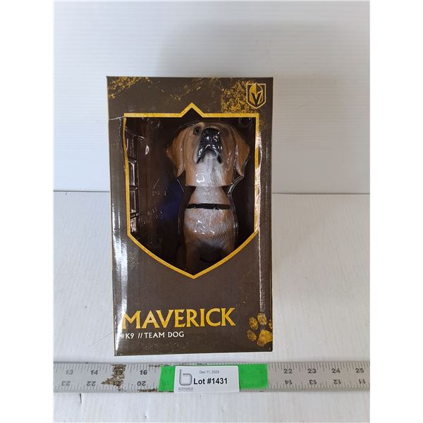 Maverick Team Dog Bobblehead, NIB