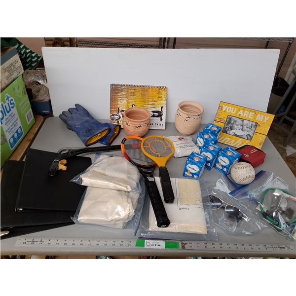 (2) Bug Zappers, Baseball, Bottle Nipples & Rings, Misc.