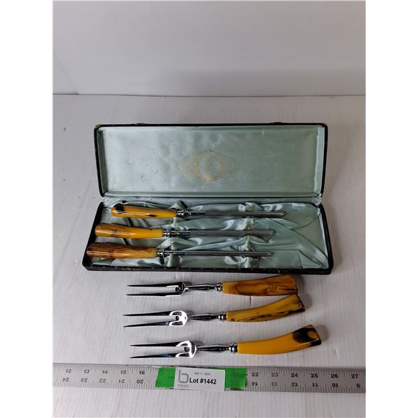 Carving Fork & Knife Sharpener Set