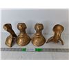 Image 1 : (4) Cast Iron Clawfoot Tub Legs 6.5"