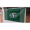 Image 5 : (2) Pilsner/ Sask. Roughrider Flags Up to 58.5" x 35.5"