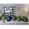 Image 1 : (5) Plastic Child Helmets & (2) Photo Frames