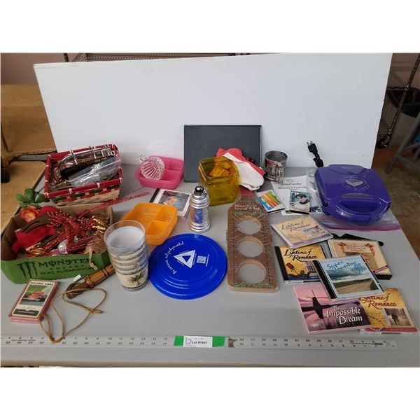 Betty Crocker Brownie/Loaf Maker- Powers On, Romance CDs, Frisbee, Misc.