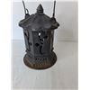 Image 3 : Cast Iron Candle Lantern 13" with Handle