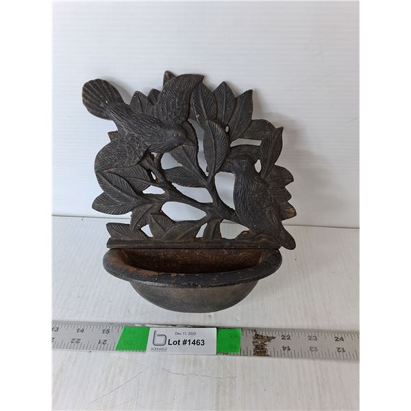 Cast Iron Bird Bath 9"