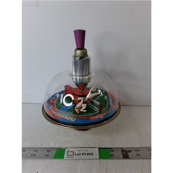 Vintage Racing Horse Spinning Top 9.5"