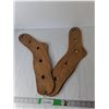 Image 1 : (2) Wooden Sock Stretchers 23"