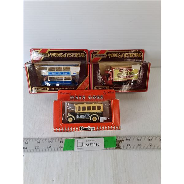 (3) Vintage Die Cast Vehicles, NIB