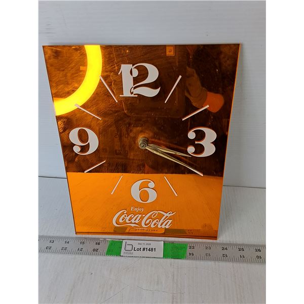 Coca-Cola Wall Clock 11.75" x 9.25"