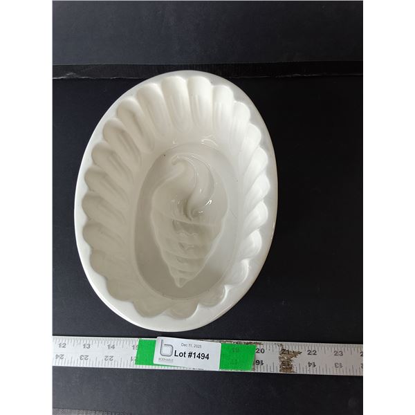 Ceramic Seashell Jelly Mold