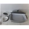 Image 2 : (5) President's Choice Ceramic Casserole Dishes- One Large & Four Minis