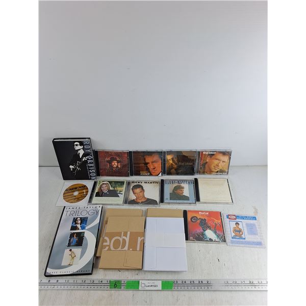 Various CDs - Brad Johner, Streisand, Barry Manilow, Envelopes 7" x 5"