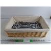 Image 1 : Wicker Basket 18" x 13" x 5", Combination Wrenches