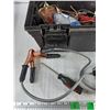 Image 5 : Plastic Tool Box 20" x 8" x 10", Wires, Screwdriver, Battery Tester - As Is