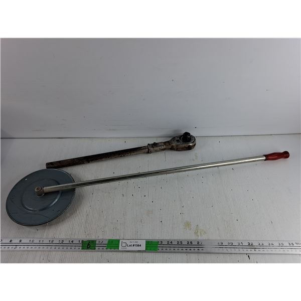 Westward Heavy Duty 5/8 Socket Ratchet Wrench, Vintage Seeder - Cannot Ship