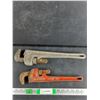 Image 1 : Super Ego & Ridgid Pipe Wrenches - 14" & 18"