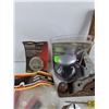 Image 3 : Wood Plane, Measuring Tape, Hole Saw, Battery Terminals, Screwdriver Bit Tip Set, Misc