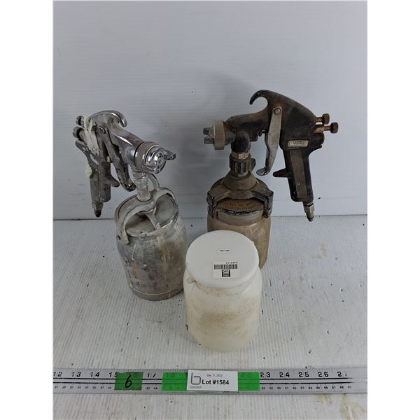 Power Fist Paint Container, (2) Paint Guns