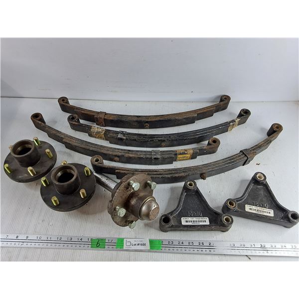 Trailer Hubs, Leaf Springs, Axle Stub, Triangle Equalizers - Cannot Ship