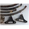 Image 6 : Trailer Hubs, Leaf Springs, Axle Stub, Triangle Equalizers - Cannot Ship
