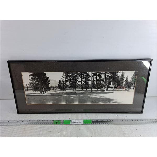 Framed Jasper Park Lodge Wall Art Print 27" x 12"  - PICK UP