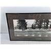 Image 2 : Framed Jasper Park Lodge Wall Art Print 27" x 12"  - PICK UP