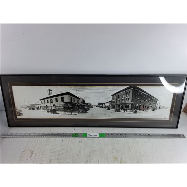 Framed 20th St Saskatoon Wall Art Print 38" x 12" - CANNOT SHIP