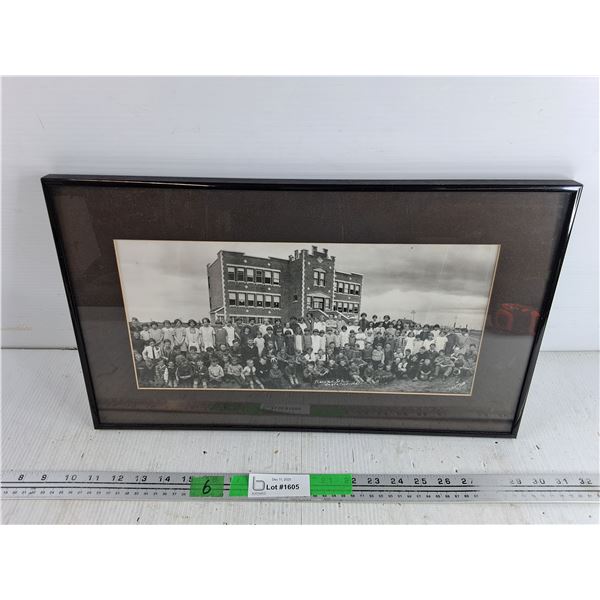 Framed Thornton School, Saskatoon Wall Art Print 19" x 12"